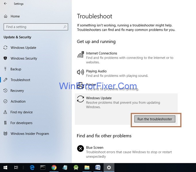 Windows 10 update error 0x80004005