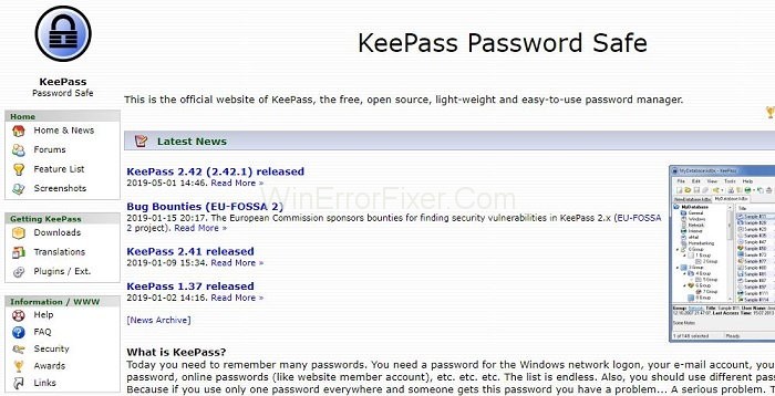 KeePass Password Safe - Best Password Manager