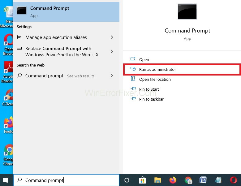 Run Command prompt as admin