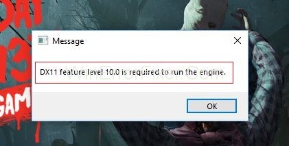 Fix DX11 Feature Level 10.0 is Required to Run the Engine Error