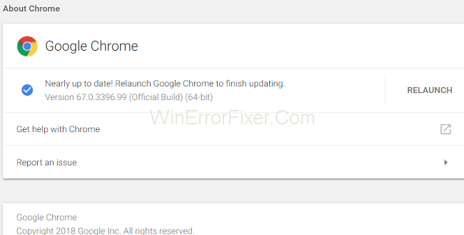 Relaunch Google Chrome