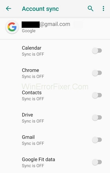 Uncheck all the sync options to Fix android.process.media has stopped
