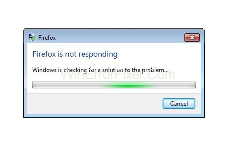 Firefox Not Responding Error in Windows 10