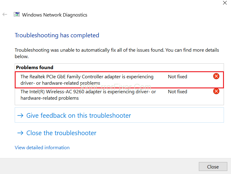 How to Fix Realtek PCIe GBE Family Controller Adapter is Experiencing Driver- or Hardware-Related Problems