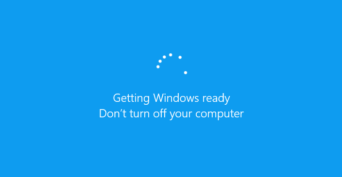 Getting Windows Ready, Don't Turn off Your Computer