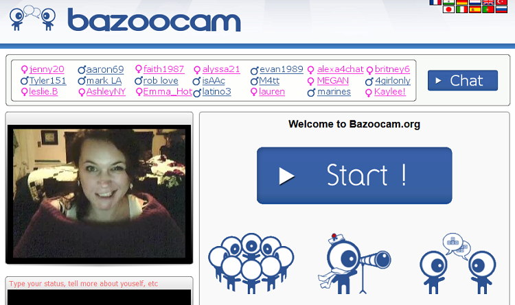 Video chat bazoo Bazoocam :