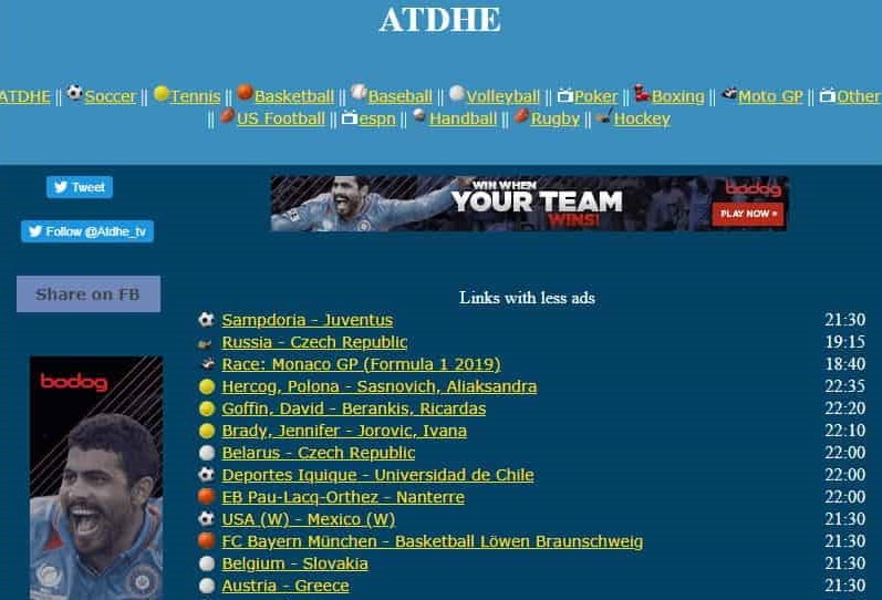 Best Sites Like ATDHE to Watch Free Sports Online