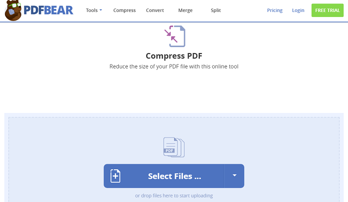 PDFBear Compress PDF