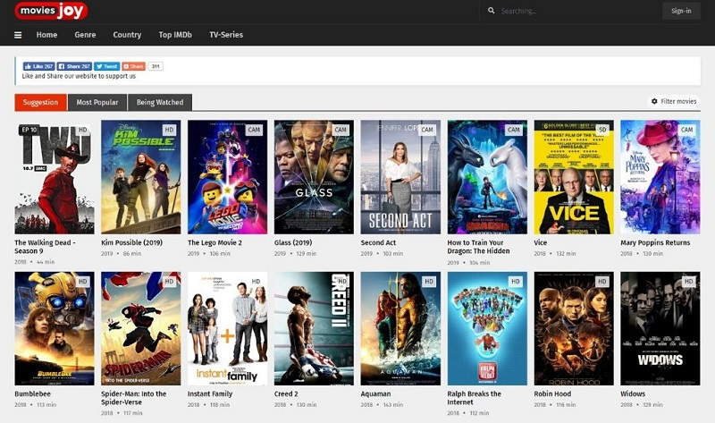Best Sites like MoviesJoy to Watch Movies for Free
