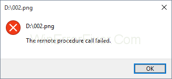 Remote Procedure Call Failed Error in Windows 10