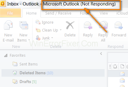 Outlook not Responding