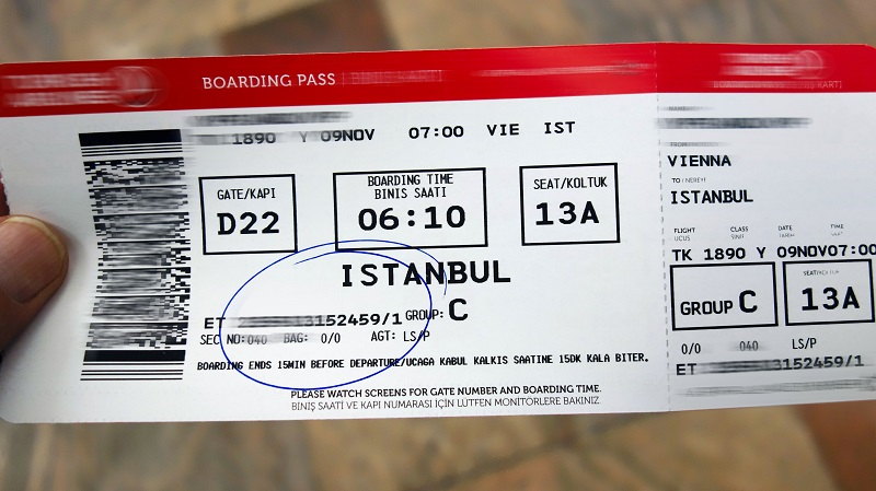 Flight ticket