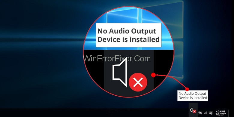 No Audio Device is Installed