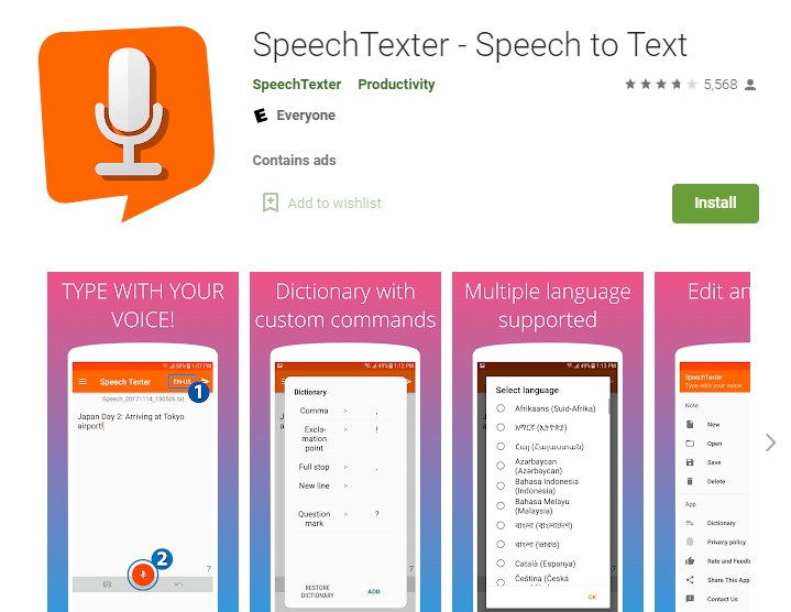 SpeechTexter Useful Mobile App for Student