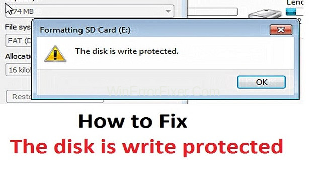 Windows Cannot Run Disk Checking On This Volume Because It Is Write Protected