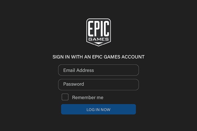How to Log in Epic Games